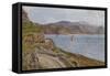Llandudno, Marine Drive and Welsh Mountains-Alfred Robert Quinton-Framed Stretched Canvas