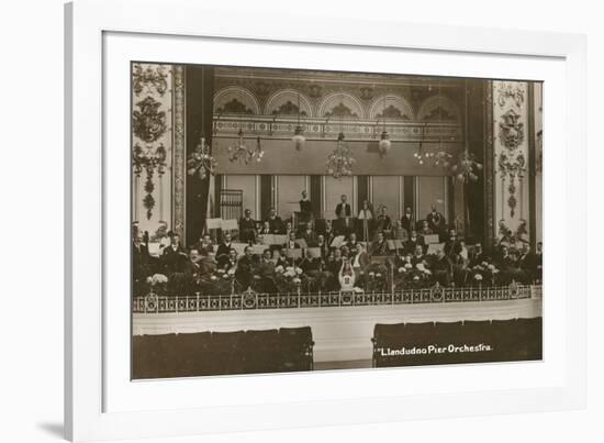 Llandudno Pier Orchestra-null-Framed Photographic Print