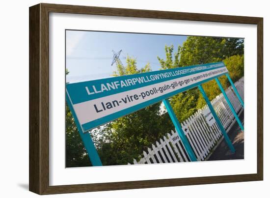 Llanfair Pg (Llanfairpwllgwyngyllgogerychwyrndrobwllllantysiliogogogoch) Station-Alan Copson-Framed Photographic Print