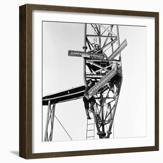 Llanfairpwllgwyngyllgogerychwyrndrobwllllantysiliogogogoch 1964-Ron Harding-Framed Photographic Print