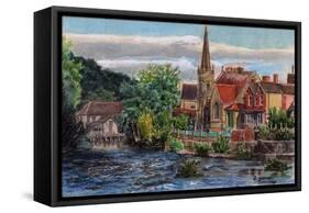 Llangollen Methodist Church Wales UK-Stanton Manolakas-Framed Stretched Canvas