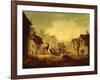 Llangollen (Oil on Canvas)-Julius Caesar Ibbetson-Framed Giclee Print