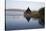 Llangorse Lake and Crannog Island in Morning Mist-Stuart Black-Stretched Canvas