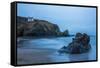 Llangrannog Beach, Ceredigion (Cardigan), West Wales, Wales, United Kingdom, Europe-Billy Stock-Framed Stretched Canvas