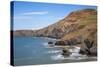 Llangrannog Beach, Ceridigion (Cardigan), West Wales, Wales, United Kingdom, Europe-Billy Stock-Stretched Canvas