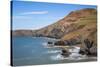 Llangrannog Beach, Ceridigion (Cardigan), West Wales, Wales, United Kingdom, Europe-Billy Stock-Stretched Canvas