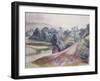 Llanmadoc, Gower (W/C on Paper)-John Northcote Nash-Framed Giclee Print