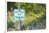 Llano, Texas, USA. Don't Mess With Texas sign in the hill country.-Emily Wilson-Framed Photographic Print