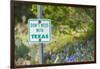 Llano, Texas, USA. Don't Mess With Texas sign in the hill country.-Emily Wilson-Framed Photographic Print