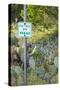 Llano, Texas, USA. Don't Mess With Texas sign in the hill country.-Emily Wilson-Stretched Canvas