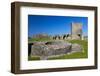 Llansteffan Castle, Carmarthenshire, Wales, United Kingdom, Europe-Billy Stock-Framed Photographic Print