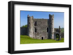Llansteffan Castle, Carmarthenshire, Wales, United Kingdom, Europe-Billy Stock-Framed Photographic Print