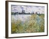 Lle aux Fleurs near Vetheuil-Claude Monet-Framed Art Print