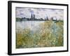 Lle aux Fleurs near Vetheuil-Claude Monet-Framed Art Print