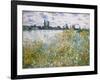 Lle aux Fleurs near Vetheuil-Claude Monet-Framed Art Print