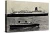 Lloyd Bremen, Modellschiff, Dampfschiff Bremen-null-Stretched Canvas