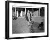 Lloyd George and His Dog-null-Framed Photographic Print