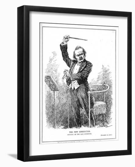 Lloyd George as the New Conductor of the Coalition Government, December 1916-Leonard Raven-hill-Framed Giclee Print