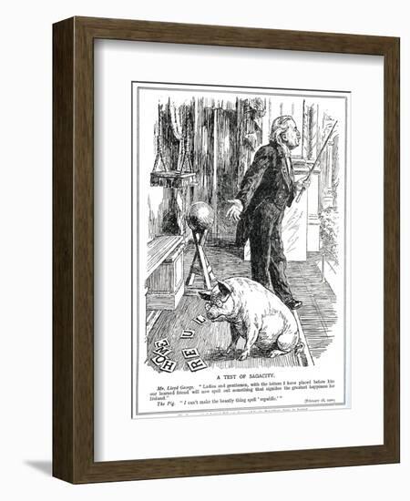 Lloyd George Faces Opposition to His 'Government of Ireland' Bill from the-English School-Framed Giclee Print