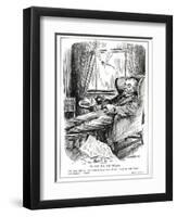 Lloyd George Is Prevented from Resting by the Difficulties Caused by Industrial Unrest in Britain…-Leonard Raven-hill-Framed Giclee Print