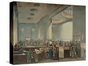 'Lloyd's Subscription Rooms As Seen By Rowlandson in 1800', 1928-Thomas Rowlandson-Stretched Canvas