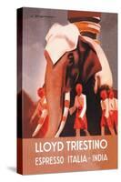 Lloyd Triestino Espresso Itali India-Marcello Dudovich-Stretched Canvas
