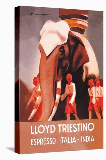 Lloyd Triestino Espresso Itali India-Marcello Dudovich-Stretched Canvas