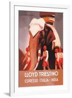 Lloyd Triestino Espresso Itali India-Marcello Dudovich-Framed Art Print