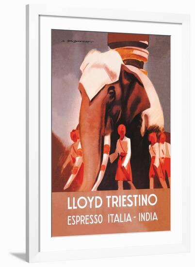 Lloyd Triestino Espresso Itali India-Marcello Dudovich-Framed Art Print