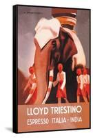 Lloyd Triestino Espresso Itali India-Marcello Dudovich-Framed Stretched Canvas