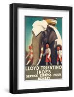 Lloyd Triestino, Indes-null-Framed Art Print