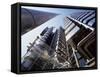 Lloyds Building, Architect Richard Rogers, City of London, London, England, United Kingdom-Walter Rawlings-Framed Stretched Canvas