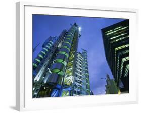 Lloyds Building at Night, City of London, London-Lee Frost-Framed Photographic Print