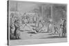 Llustration of a Scene at the Fleet Prison, from Pierce Egan's Life in London, 1820-Isaac Robert Cruikshank-Stretched Canvas