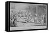Llustration of a Scene at the Fleet Prison, from Pierce Egan's Life in London, 1820-Isaac Robert Cruikshank-Framed Stretched Canvas