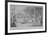 Llustration of a Scene at the Fleet Prison, from Pierce Egan's Life in London, 1820-Isaac Robert Cruikshank-Framed Giclee Print