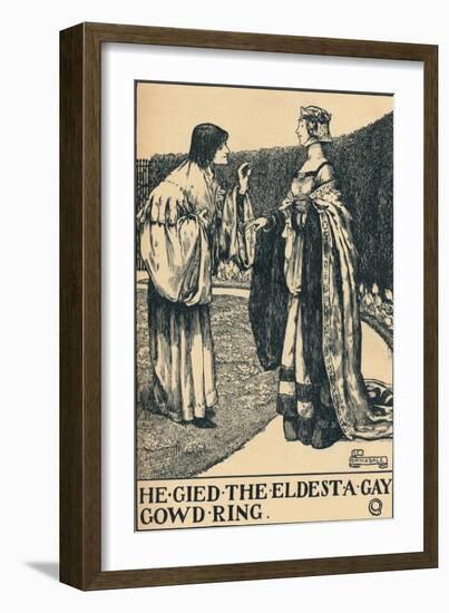 'llustration to The Twa Sisters o' Binnorie, c1900-Eleanor Fortescue-Brickdale-Framed Giclee Print