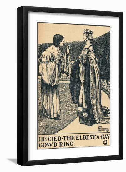 'llustration to The Twa Sisters o' Binnorie, c1900-Eleanor Fortescue-Brickdale-Framed Giclee Print