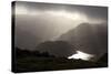 Llyn Bochlwyd, and the Ogwen Valley from Glyder Fach, Snowdonia National Park, Gwynedd, Wales-Peter Barritt-Stretched Canvas