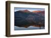 Llyn Cwellyn, the Beddgelert Forest and Y Garn at first light, Snowdonia National Park, Eryri-Alan Novelli-Framed Photographic Print