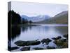 Llyn Mynbyr in the Early Morning, with Snowdonian Mountains Behind, Capel Curig, North Wales-Raj Kamal-Stretched Canvas
