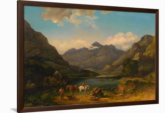 Llyn Nantlle, North Wales, C.1777-George the Elder Barret-Framed Giclee Print