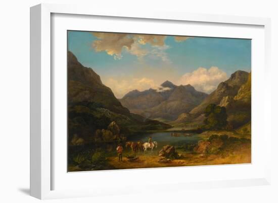 Llyn Nantlle, North Wales, C.1777-George the Elder Barret-Framed Giclee Print