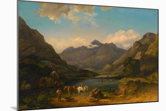 Llyn Nantlle, North Wales, C.1777-George the Elder Barret-Mounted Giclee Print