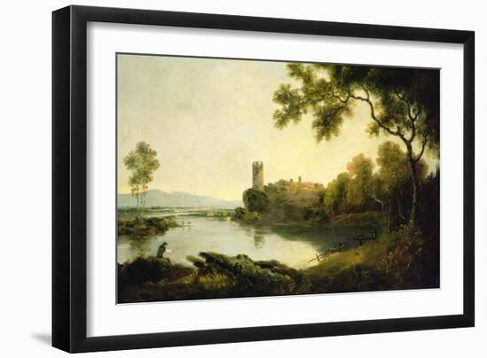 Llyn Peris and Dolbadarn Castle, North Wales-Richard Wilson-Framed Giclee Print