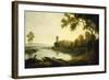 Llyn Peris and Dolbadarn Castle, North Wales-Richard Wilson-Framed Giclee Print