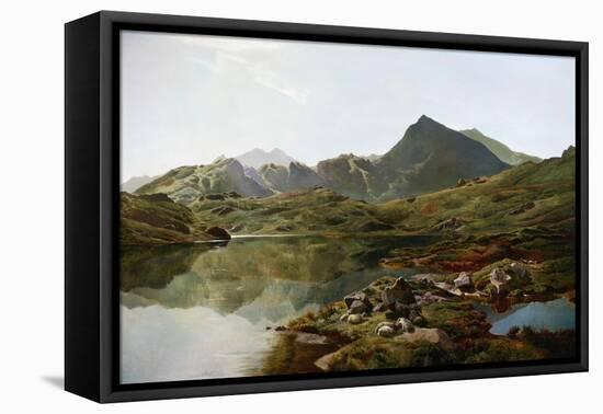 Llyn Y Cwm Fflynnon, North Wales-Sidney Richard Percy-Framed Stretched Canvas