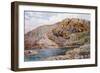 Llyn-Y-Gader and Foxes' Path, Cader Idris-Alfred Robert Quinton-Framed Giclee Print