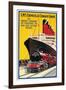 Lms Express/Cunard Poster-null-Framed Premium Giclee Print