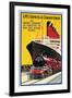 Lms Express/Cunard Poster-null-Framed Premium Giclee Print